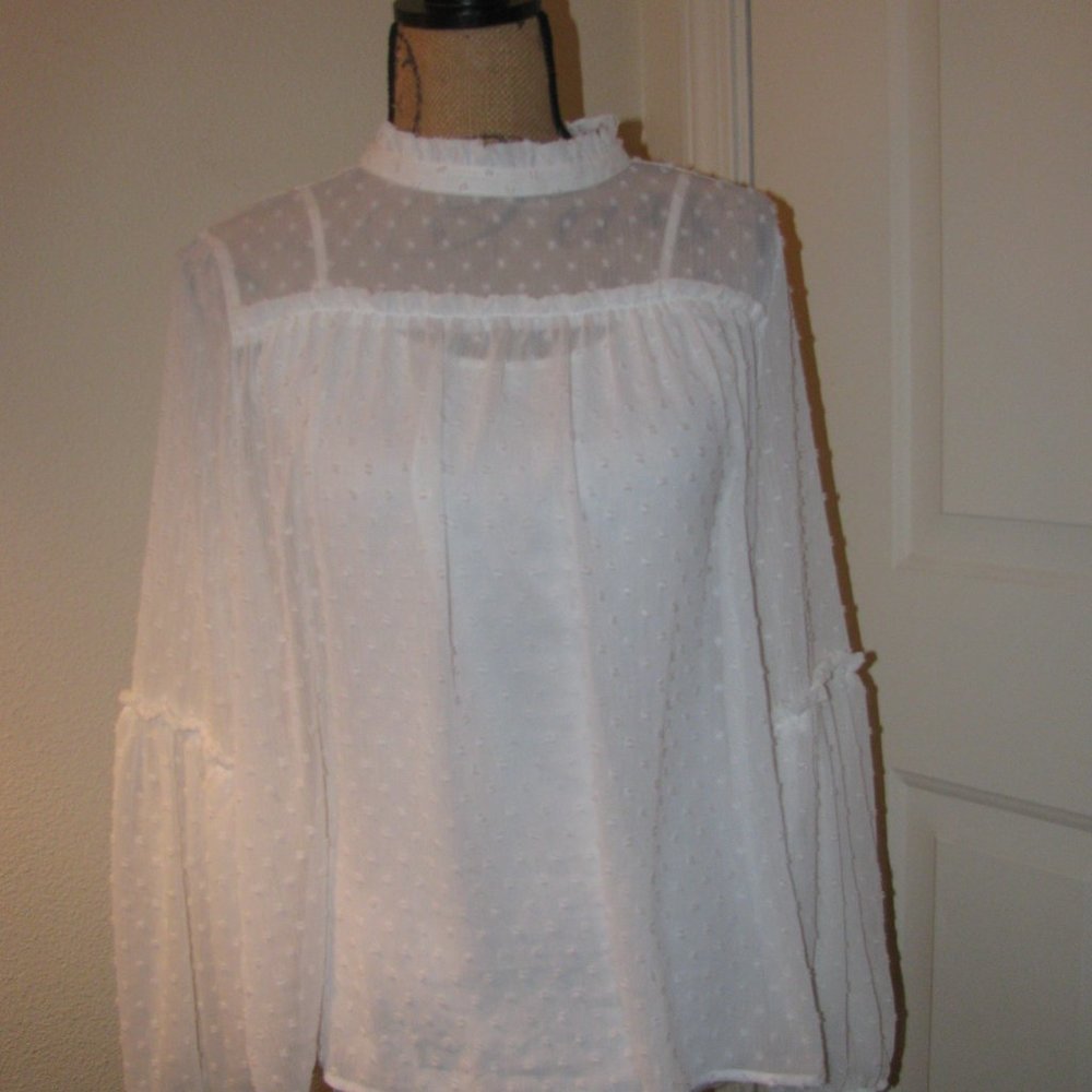 Bohemian Sheer Long Sleeve Blouse